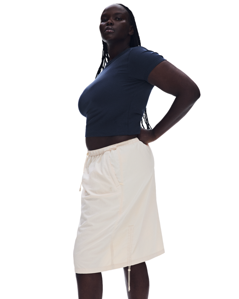 Drawstring Midi Skirt
